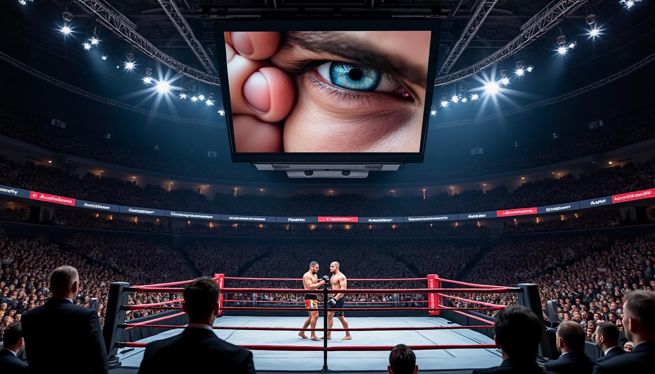 le champion ufc aspinall confirme avoir subi une chirurgie oculaire après un coup d'œil de gane lors d'un combat intense.