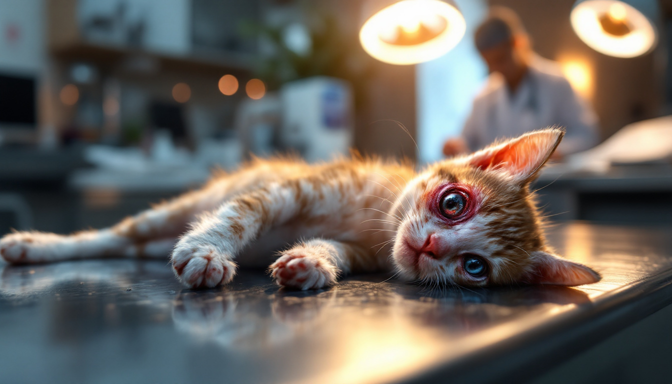 un chaton innocent a été blessé par des feux d'artifice à gonzales, nécessitant une opération urgente des yeux. découvrez cette triste histoire et comment la communauté se mobilise pour aider cet adorable félin à retrouver la santé.