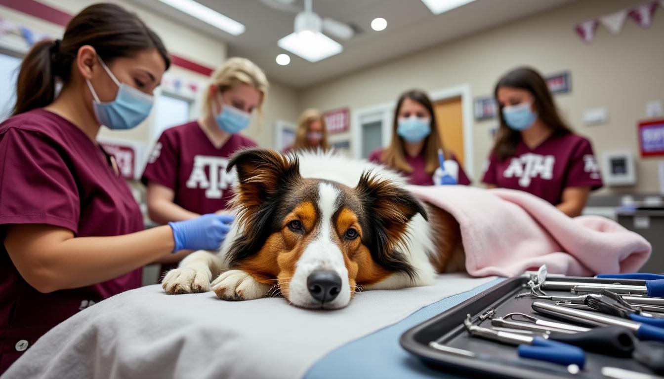 découvrez l'histoire touchante de miss reveille x, la mascotte emblématique de texas a&m, qui a récemment subi une opération pour retirer un œil atteint de glaucome. un récit inspirant sur le courage et la résilience de cet animal adoré par toute une communauté.