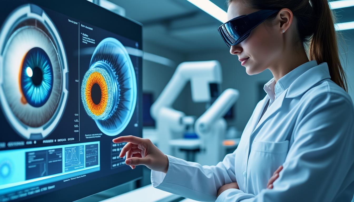découvrez comment l'intelligence artificielle révolutionne la prise de décision en chirurgie de la cataracte pour les patients souffrant de myopie sévère, en aidant les professionnels de santé à proposer des traitements personnalisés et plus sûrs.