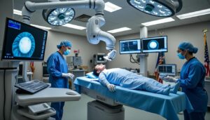 découvrez la chirurgie de la cataracte assistée par laser robotisé à l'hôpital militaire : une technologie de pointe offrant précision, sécurité et récupération rapide pour restaurer votre vision.