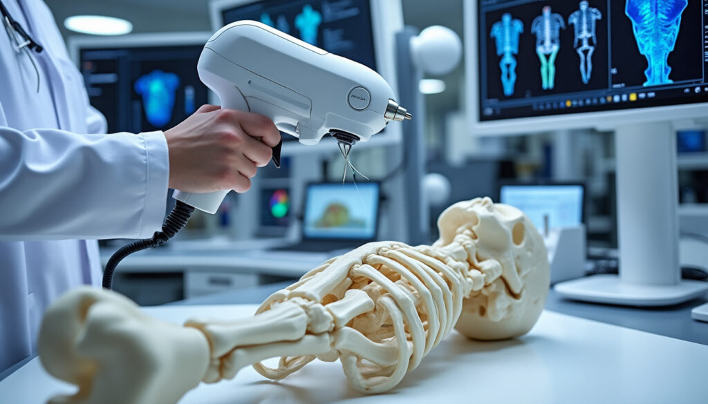 découvrez comment des chercheurs ont mis au point un 'pistolet à colle' innovant, capable d'imprimer en 3d des greffes osseuses directement sur les fractures, offrant ainsi de nouvelles perspectives pour la médecine régénérative.