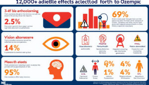 découvrez comment santé canada a recensé 12 000 rapports d'effets indésirables liés à l'ozempic, incluant des intoxications, des troubles de la vision et des problèmes de santé mentale. restez informé sur les risques associés à ce médicament.
