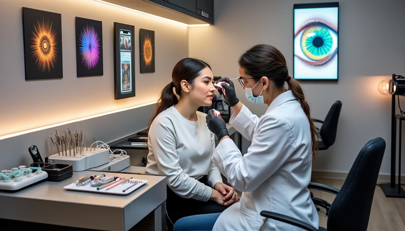 participez à notre séance d'information gratuite sur le tatouage de la cornée, la dernière tendance esthétique qui suscite l'engouement sur les réseaux sociaux. découvrez les avantages, risques et témoignages autour de cette nouvelle mode innovante pour sublimer votre regard.