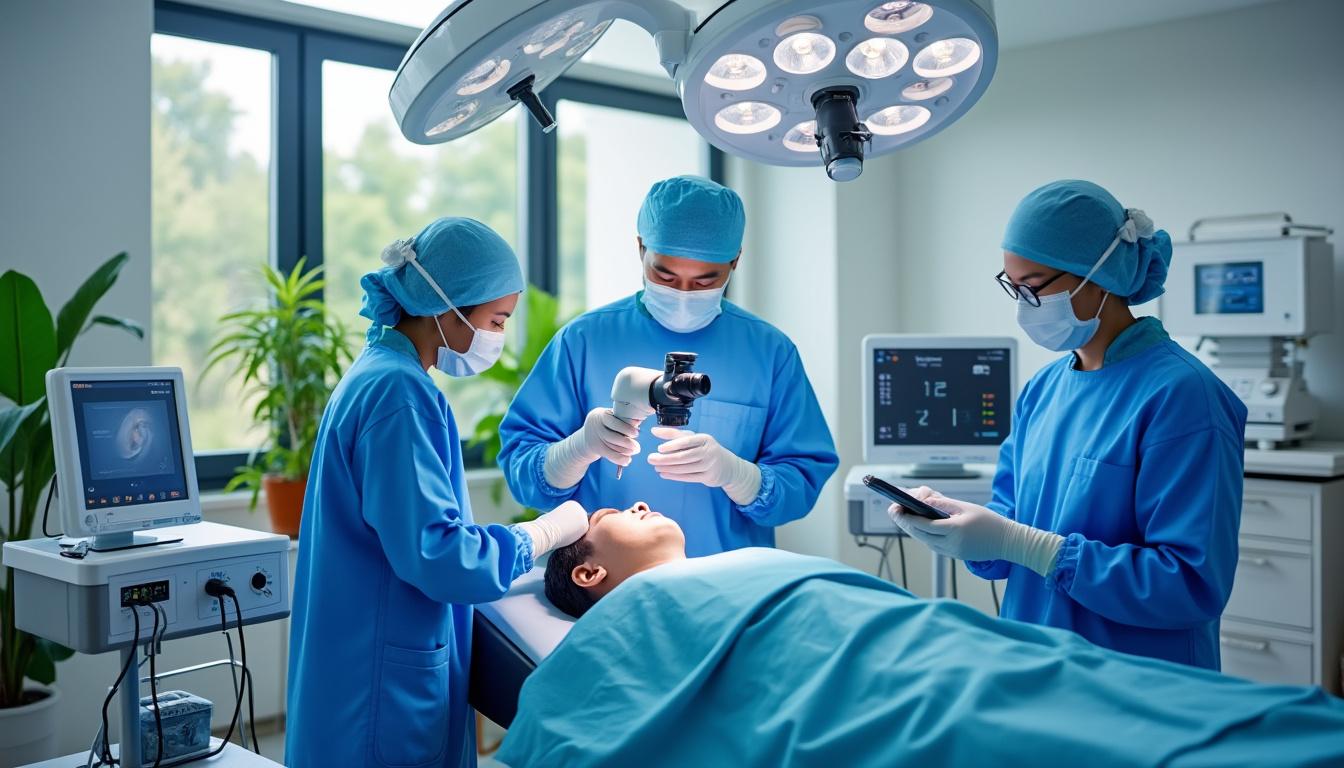 sido muncul organise une opération gratuite de la cataracte à l'hôpital maranatha de bandung, offrant des soins oculaires accessibles à tous.