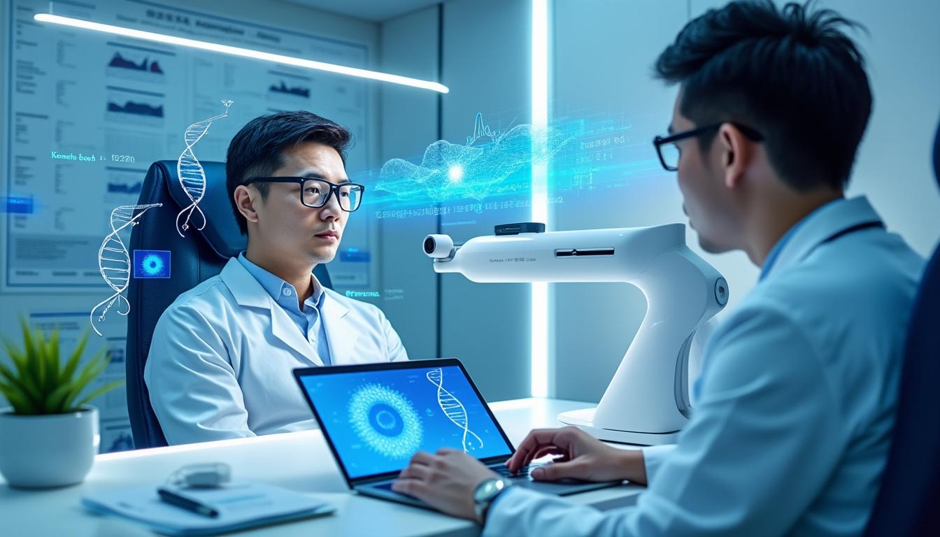 en chine, un traitement oculaire innovant a permis de découvrir une maladie génétique rare chez un patient myope, ouvrant de nouvelles perspectives en ophtalmologie.