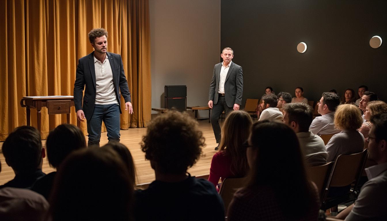 découvrez le tribute à jean-michel besson avec les pièces « myopie » et « chez la jeanne » présentées en exclusivité sur scène à courpière, un hommage émouvant au talent local proposé par la montagne.