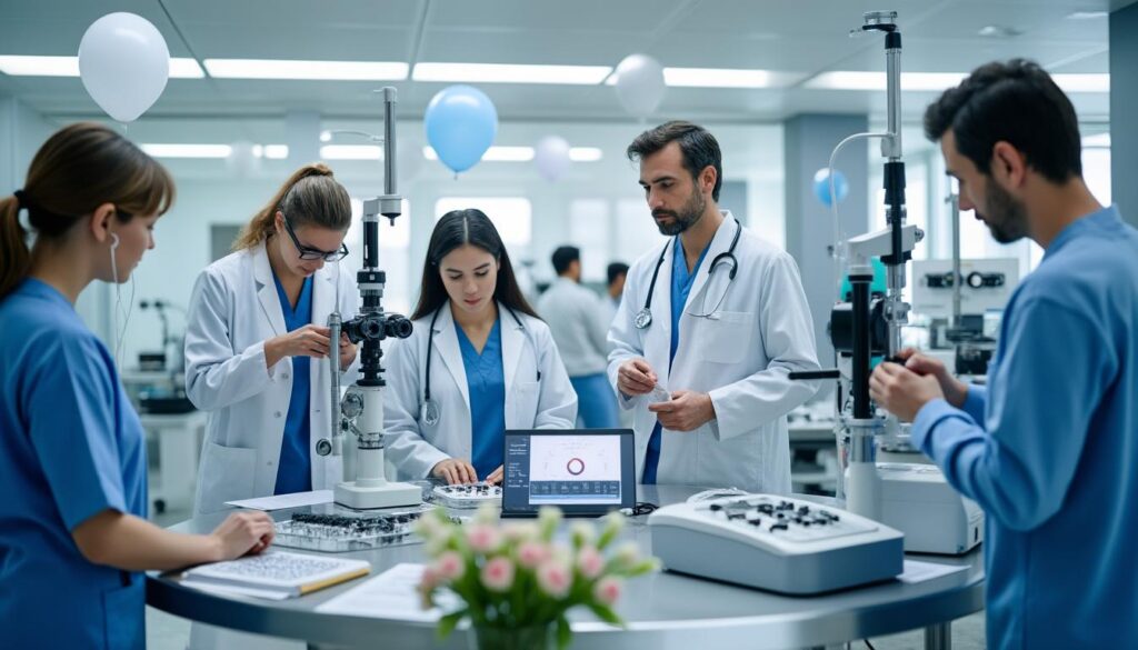 célébration de la journée traditionnelle du service d'ophtalmologie à l'hôpital militaire 103, marquant des années de dévouement et d'excellence au service des patients.