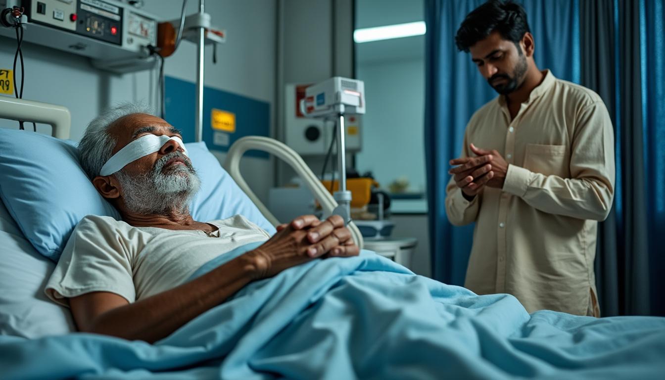un homme décède pendant une opération de la cataracte à bengaluru. son fils accuse les médecins de négligence médicale et demande des réponses.