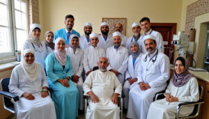 lancement d'une campagne médicale à hajjah pour l'opération de la cataracte et l'implantation de lentilles à abs, visant à améliorer la santé visuelle des habitants locaux.