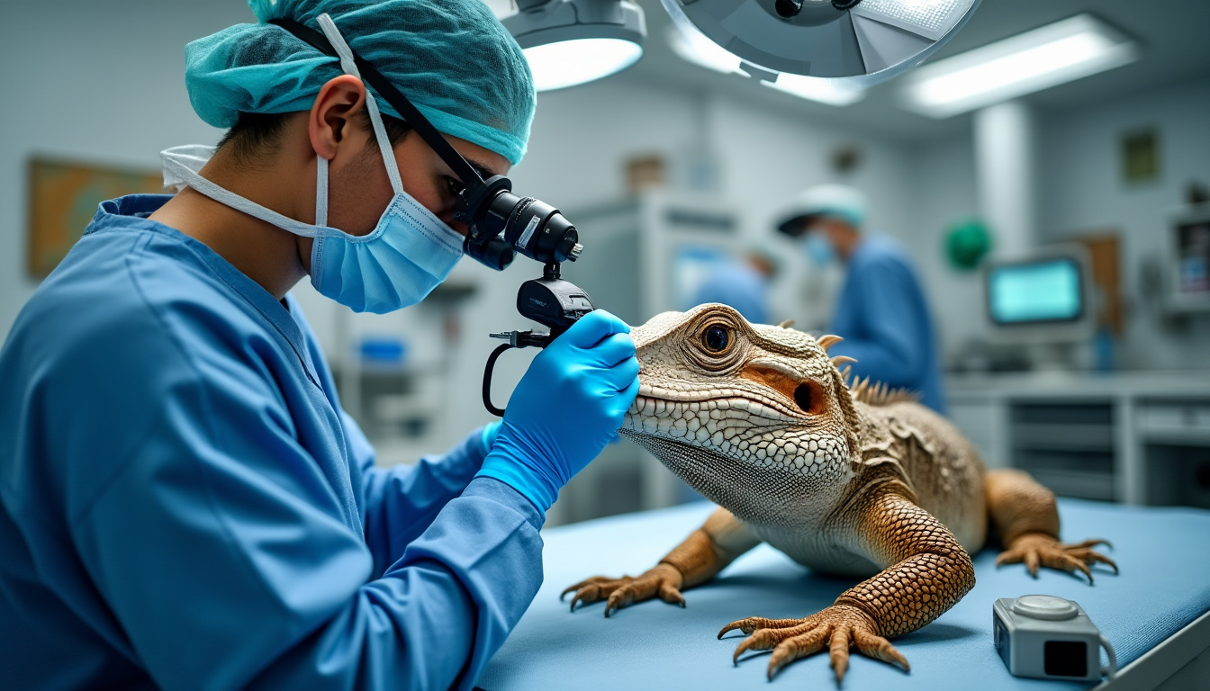découvrez la première chirurgie oculaire en france réalisée par un vétérinaire varois sur un dragon de komodo souffrant de cataracte, une intervention innovante et historique.