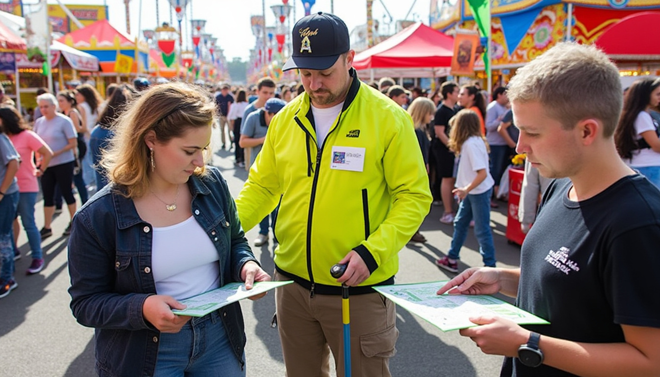 découvrez comment un chirurgien ophtalmologiste de la région guide un groupe de personnes malvoyantes lors de la foire d'état de californie, à travers l'initiative inspirante « suivez ma voix ».