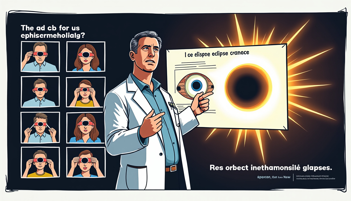 un ophtalmologue met en garde après 12 cas de brûlures rétiniennes causées par l'utilisation dangereuse de cd comme protection lors d'éclipses. protégez vos yeux avec des méthodes sûres !