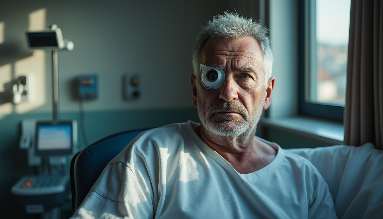 un homme du perthshire fait face à une attente incertaine pour recevoir une prothèse oculaire suite à son opération, explorant les défis et espoirs liés à cette situation médicale.
