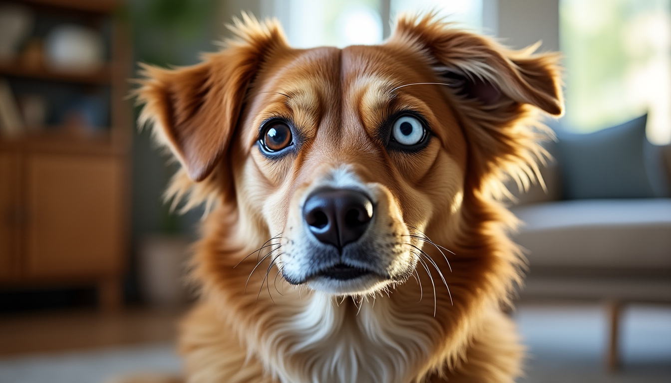 après avoir perdu un œil, ce chien pose fièrement devant l’objectif. pour sa famille, il reste aussi magnifique et attachant que jamais.